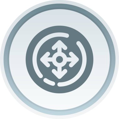 Eşsiz Pusula Vektörü Kabartma Simgesi