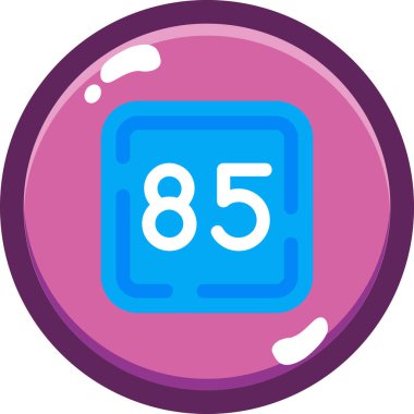 Mavi bir 9 numaralı simgenin vektör illüstrasyonu