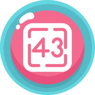 Saat simgesi, basit vektör illüstrasyonu