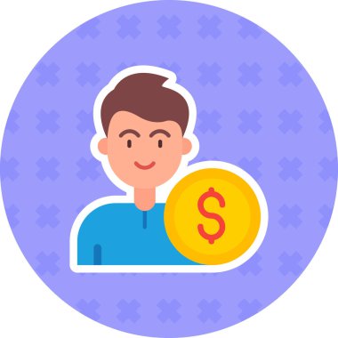 Bozuk para. Web simgesi basit illüstrasyon