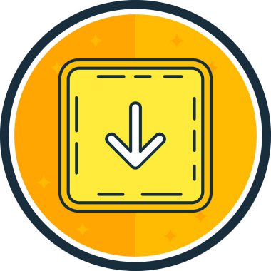 ok simgesi, vektör illüstrasyonu