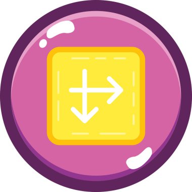 ok simgesi, vektör illüstrasyonu