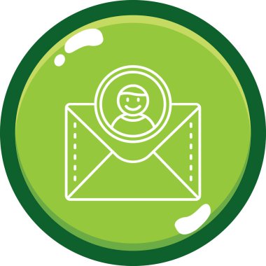 E-posta. Web simgesi basit illüstrasyon