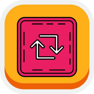 ok simgesi, vektör illüstrasyonu