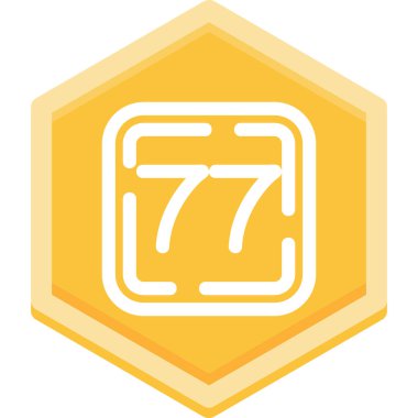 7 sayısının arka planının vektör illüstrasyonu