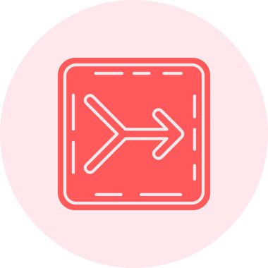 Yönlendirme simgesi soyut arkaplanda izole edildi