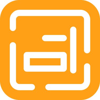 Bir harf simgesinin vektör illüstrasyonu