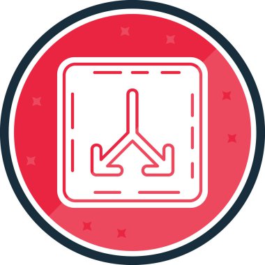 Uçak hava düzlemi yuvarlanmış vektör simgesi