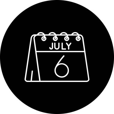 Takvim simgesi, vektör çizimi