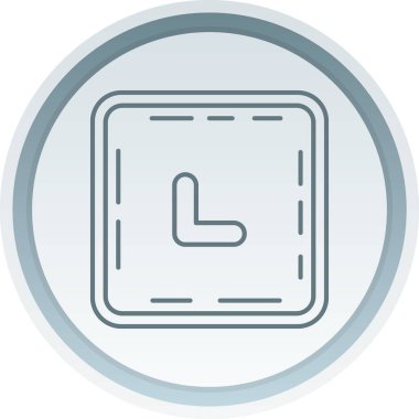 Eşsiz Alarm Saat Vektör Satır Simgesi