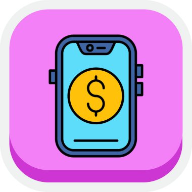 Dolar simgesi vektör illüstrasyonu