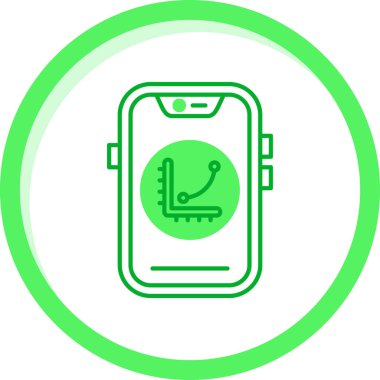 Taslak simgesi - akıllı saat. vektör simgesi