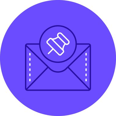 E-posta. Web simgesi basit illüstrasyon