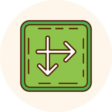 Modern simgenin vektör illüstrasyonu