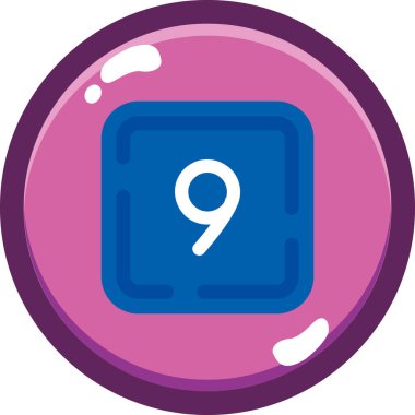 8 numaralı simge vektör illüstrasyon tasarımı