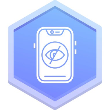 Satır tasarımında cep telefonu vektör simgesi