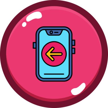 Telefon simgesi vektör illüstrasyonu