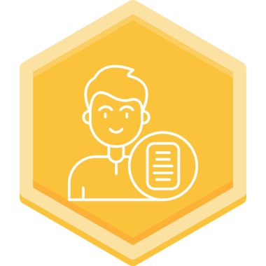 Akıllı telefona ve konuşma balonu vektör çizimine sahip adam