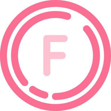 f logo simgesi tasarım şablonu ögeleri. vektör çizim şablonu