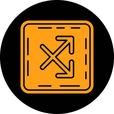 Tek bir izole simgenin vektör illüstrasyonu