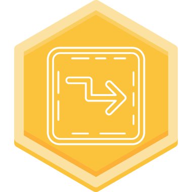 Tek bir simgenin vektör illüstrasyonu