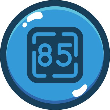 8 numaralı simge vektör illüstrasyonu