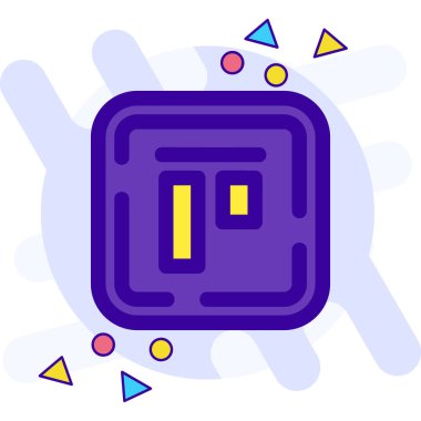 oyun simgesi vektörü. Taslak oyun işareti. izole edilmiş sınır sembolü çizimi