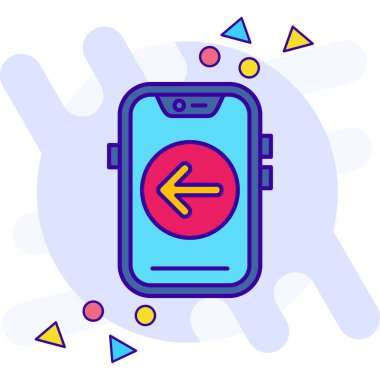 Vektör olarak mobil ödeme simgesi. Logotype