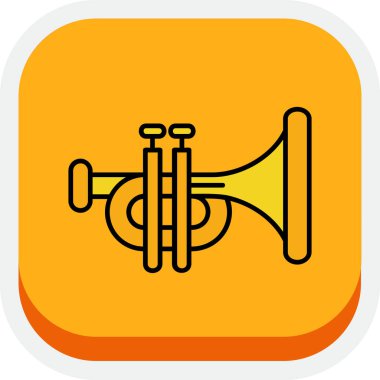 trumpet vector icon design