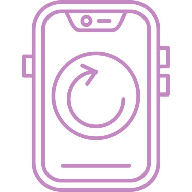 akıllı telefon simgesi vektör çizimi