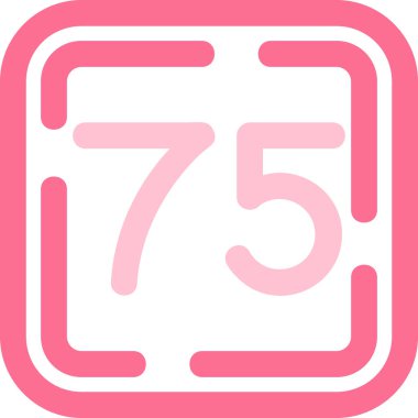 7 numaralı simge tasarımı, vektör illüstrasyonu