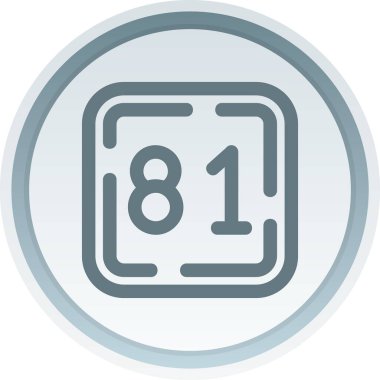 Eşsiz numara 7 vektör çizgisi simgesi