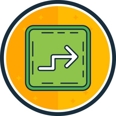 ok simgesi, modern vektör illüstrasyon tasarımı