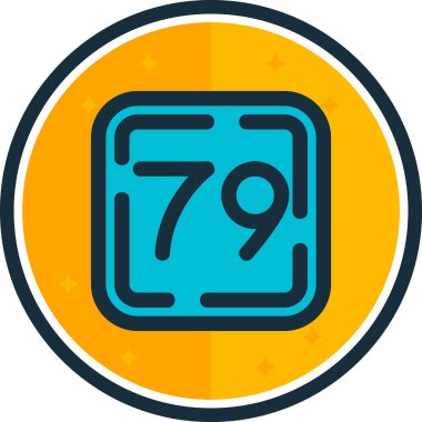 7 numaralı vektör simgesi tasarımı