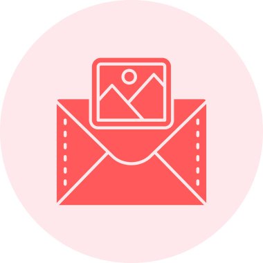 Zarf. Web simgesi basit illüstrasyon