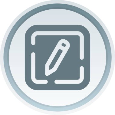 Benzersiz kalem vektör satırı simgesi