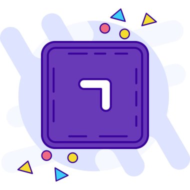 Oyunun modern bir simgesinin vektör çizimi