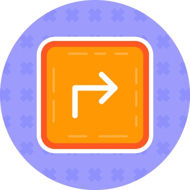 Yön oku. Basit resimleme