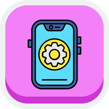 saat simgesine sahip cep telefonu, özet biçimi