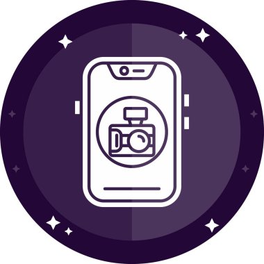 Modern b 'nin vektör çizimi akıllı telefonun simgesinden yoksundur