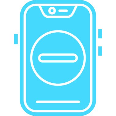 Akıllı telefon. Web simgesi basit illüstrasyon