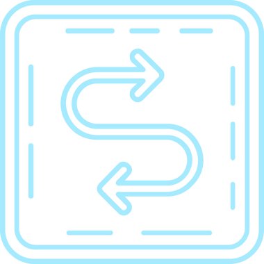 Yön ok simgesi. vektör illüstrasyonu