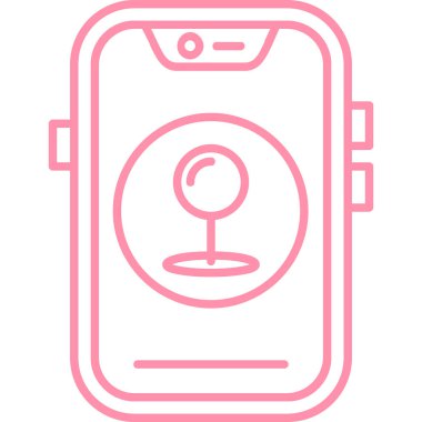 akıllı kamera simgesi, vektör illüstrasyon tasarımı