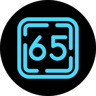 65.6 düz vektör simgesi