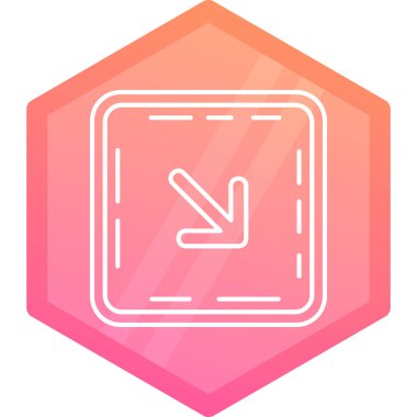 Modern bir simgenin vektör illüstrasyonu