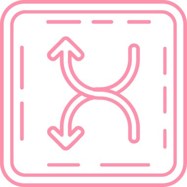 Yön ok ikonu vektör illüstrasyonu