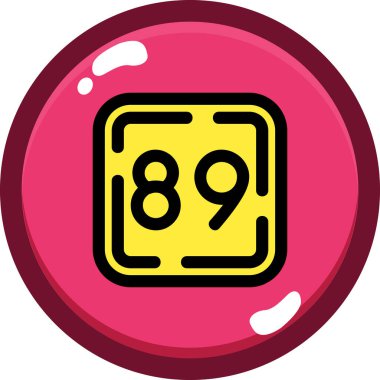 Bilardo topu vektör çizimi, düz stil