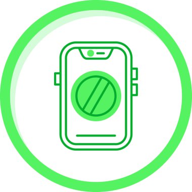 Akıllı telefon simgesinin vektör çizimi