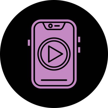 Mobil uygulama simgesine sahip akıllı telefon