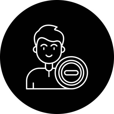 İnsan simgesinin vektör illüstrasyonu